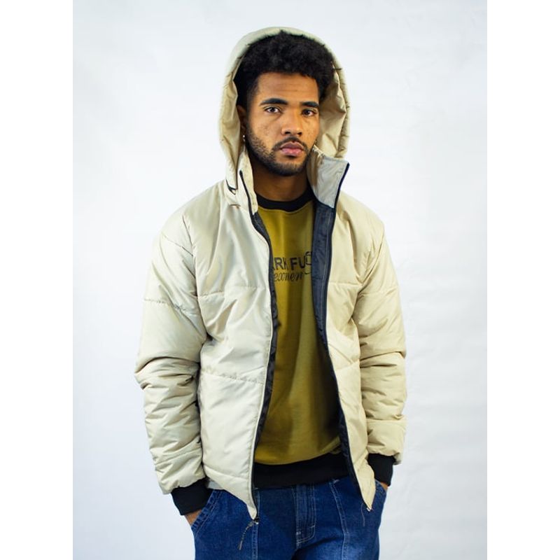 DM DEXMEN - Casaca Dexmen Capucha Convertible Beige