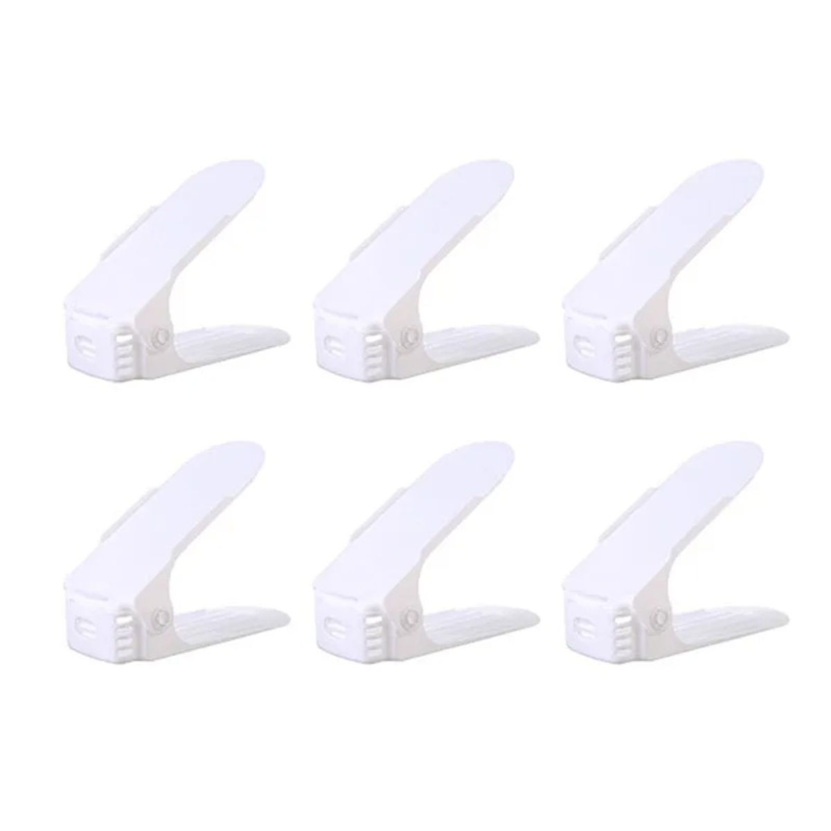 GENERICO - Pack de 6 Organizadores de Zapatos - Color Blanco