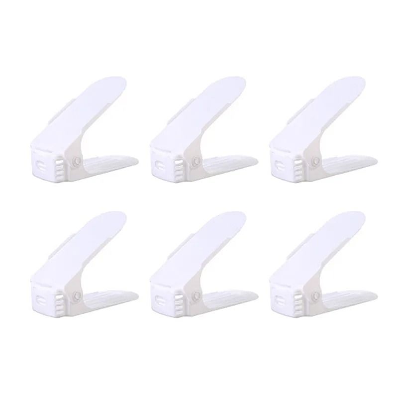 GENERICO - Pack de 6 Organizadores de Zapatos - Color Blanco