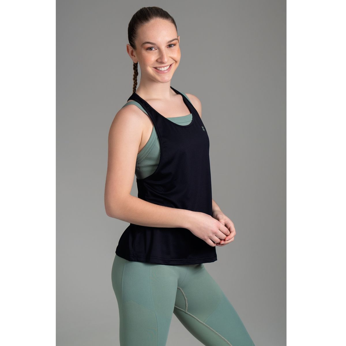 ULTIMATE - Polo Deportivo Sin Mangas para Mujer - Black Military