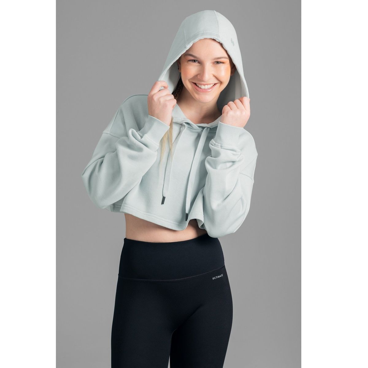 ULTIMATE - Ultimate Hoodie Crop Mujer Mint