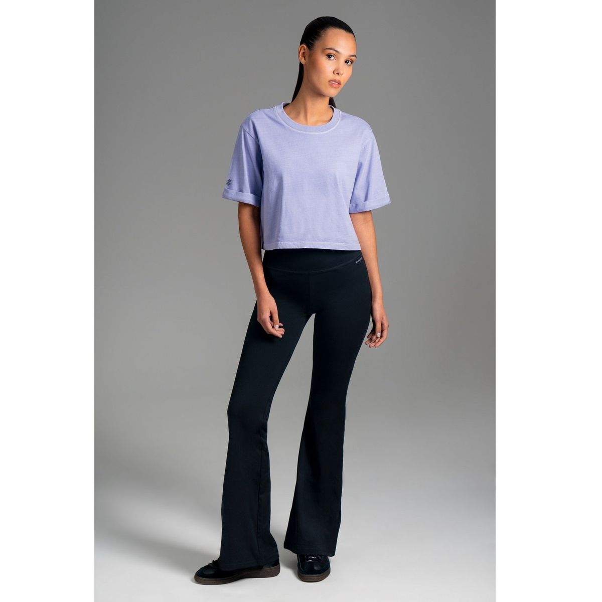 ULTIMATE - Polo Deportivo Manga Corta Crop Medium para Mujer - Light Purple