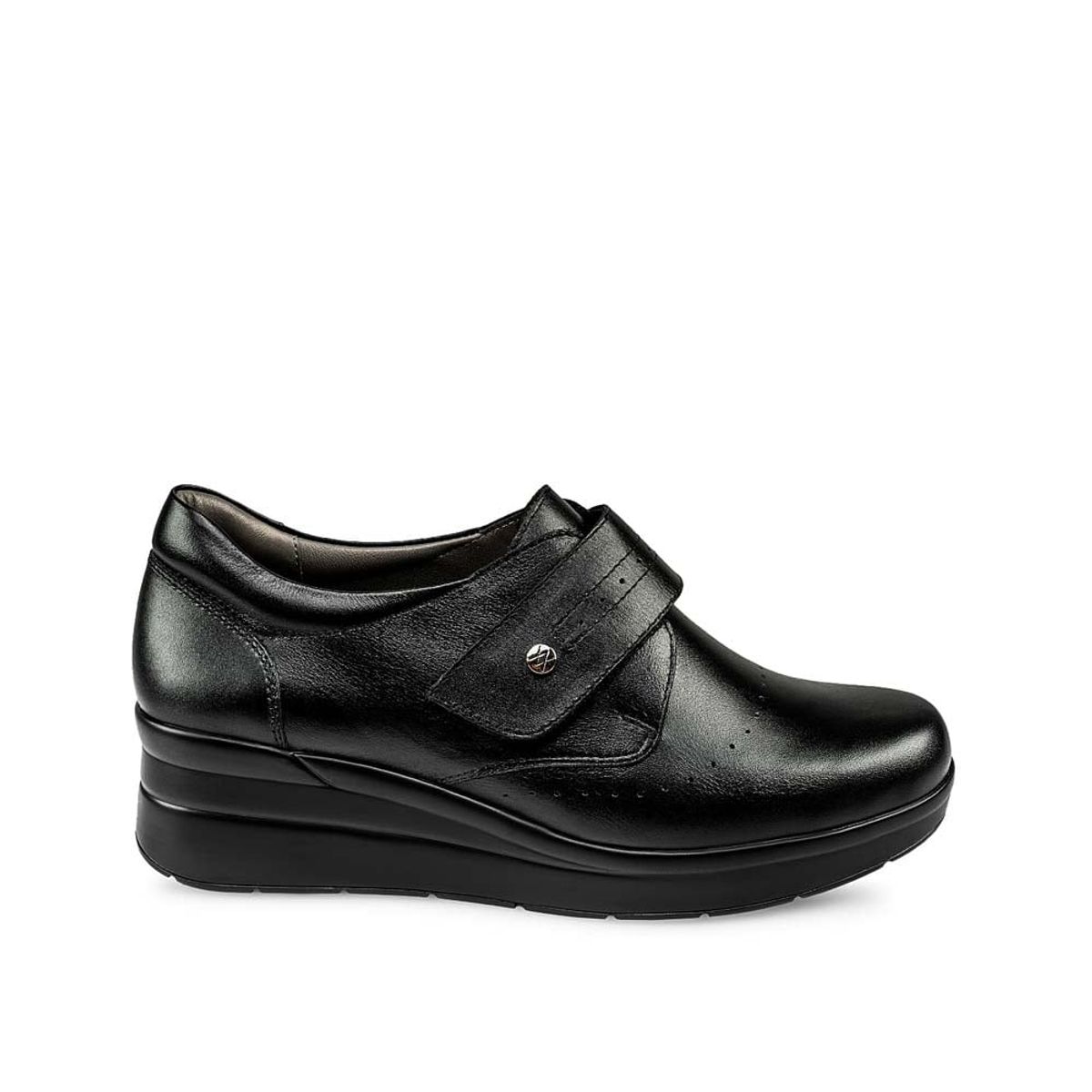 VIALE - Zapato Slip On Casual WIL-2435 Negro Viale Cuero