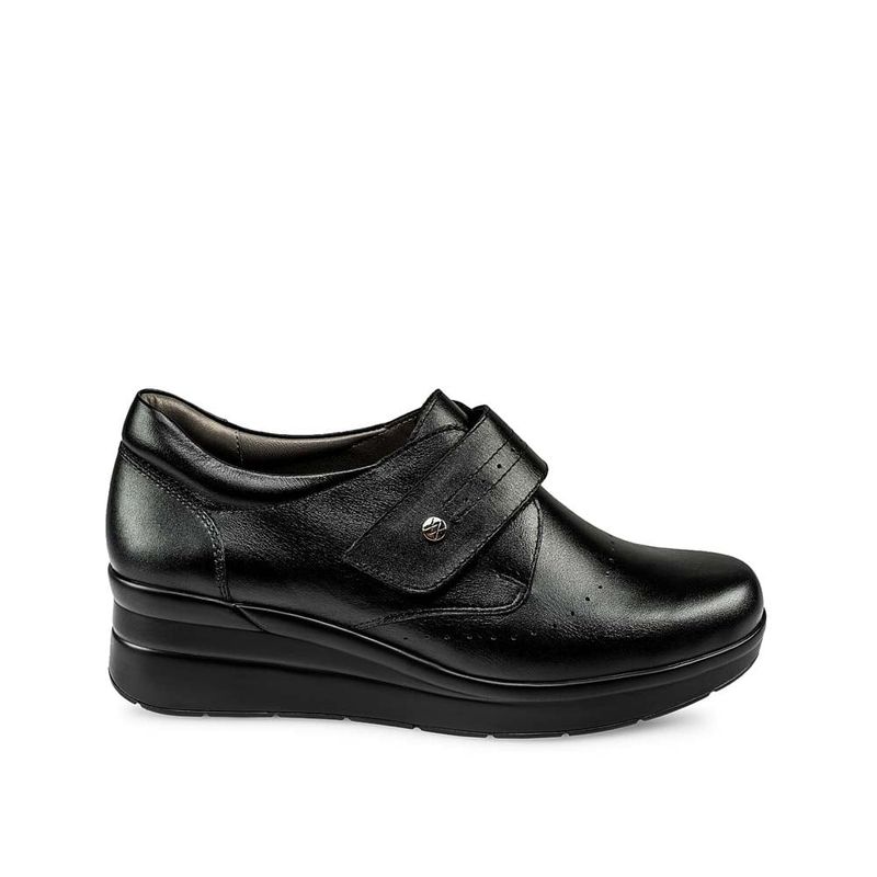VIALE - Zapato Slip On Casual WIL-2435 Negro Viale Cuero