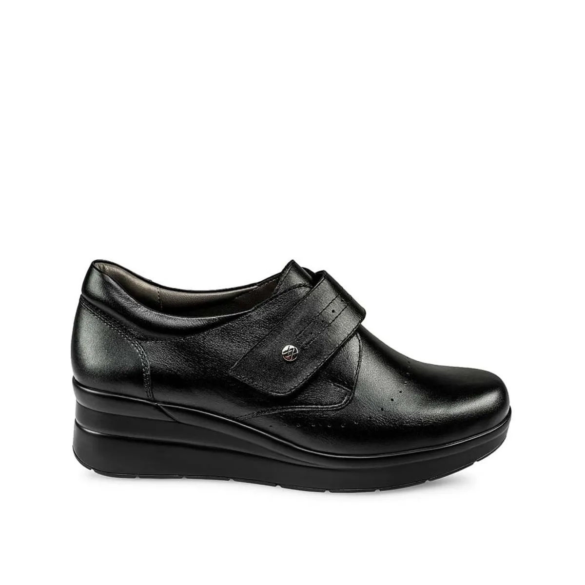 VIALE - Zapato Slip On Casual WIL-2435 Negro Viale Cuero