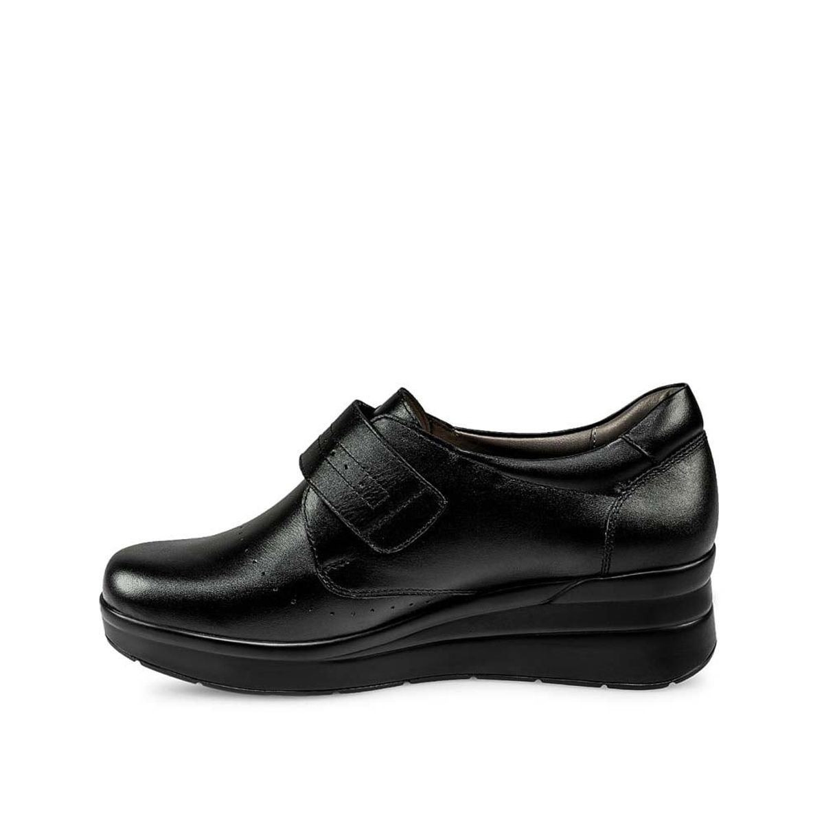 VIALE - Zapato Slip On Casual WIL-2435 Negro Viale Cuero