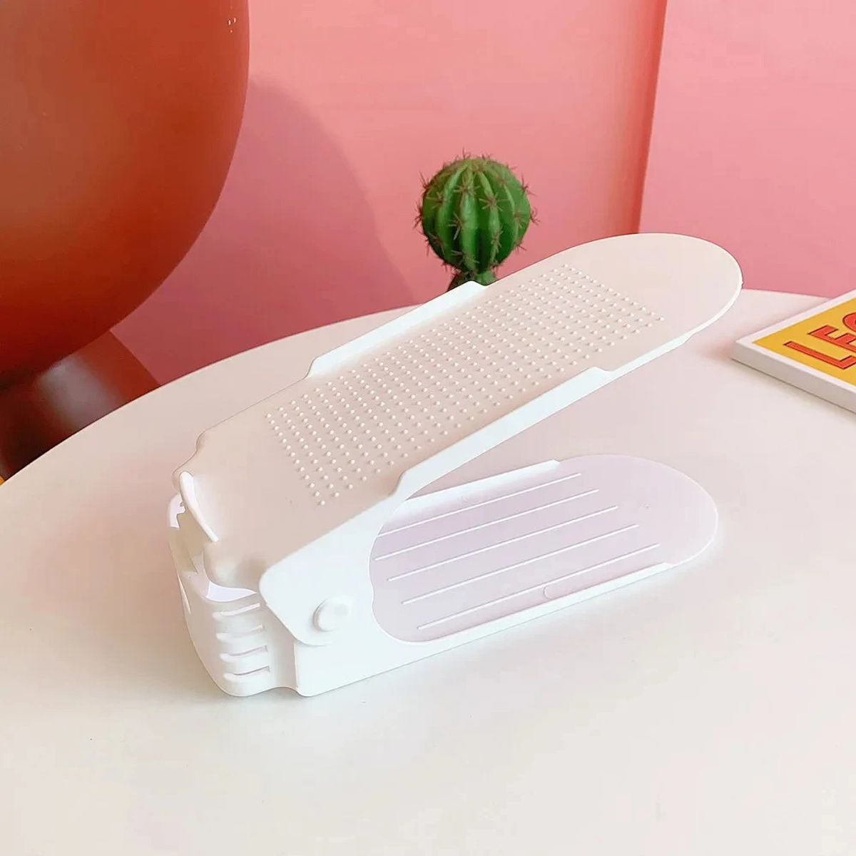 GENERICO - Pack de 6 Organizadores de Zapatos - Color Blanco