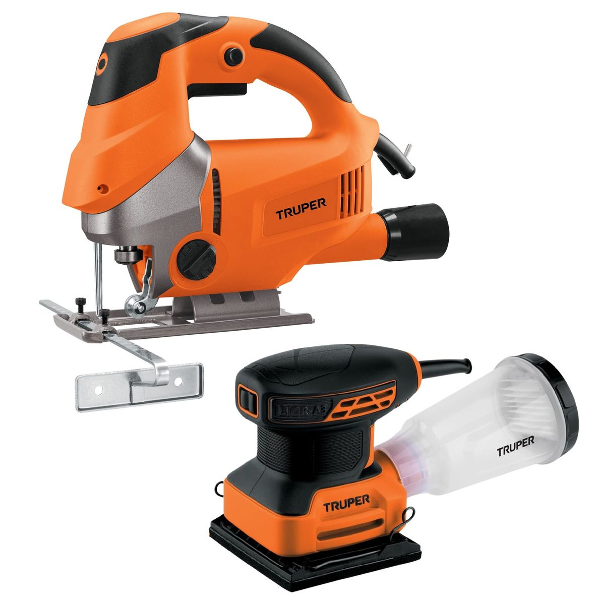TRUPER - Combo lijadora orbital 240w y sierra caladora 750w -Truper