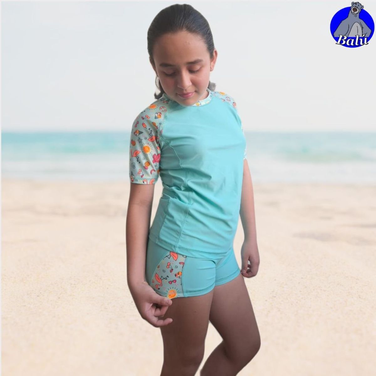 GENERICO - Polo de baño de manga corta