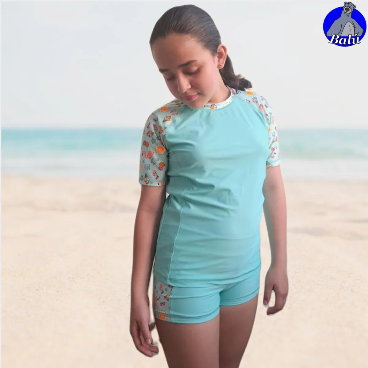 GENERICO - Polo de baño de manga corta