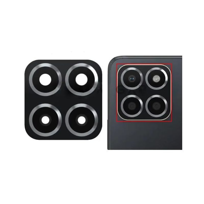 GENERICO - Repuesto lente Vidrio de cámara Honor X6 y X6S