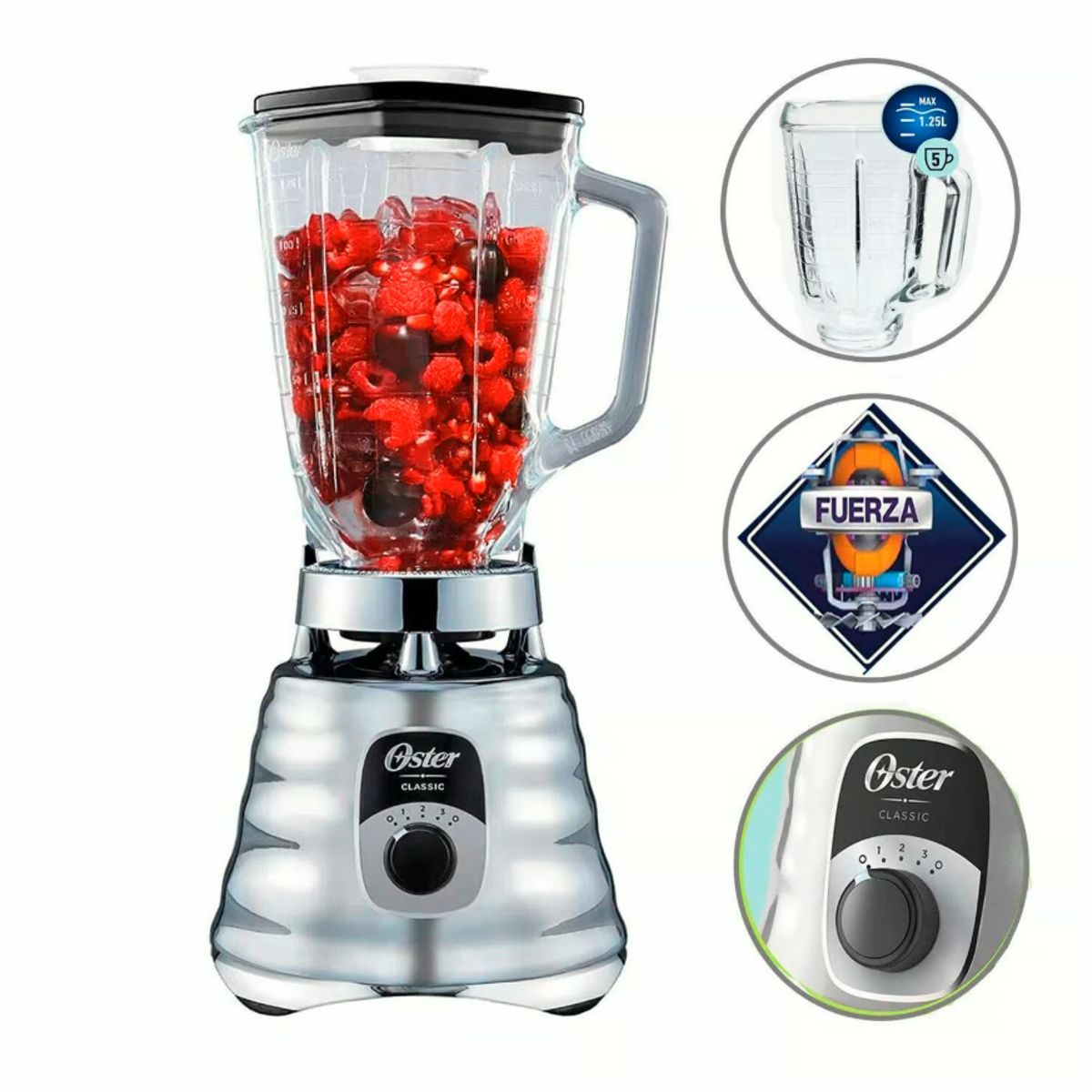 OSTER - Licuadora Clásica OSTER BLST4655 3 Velocidades 700W