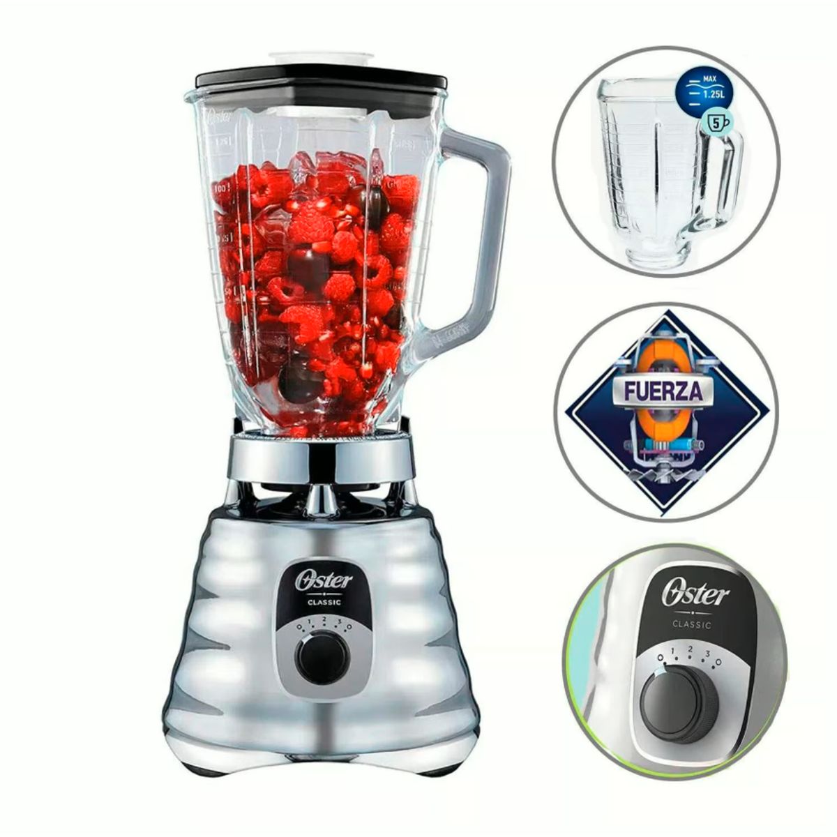 OSTER - Licuadora Clásica OSTER BLST4655 3 Velocidades 700W