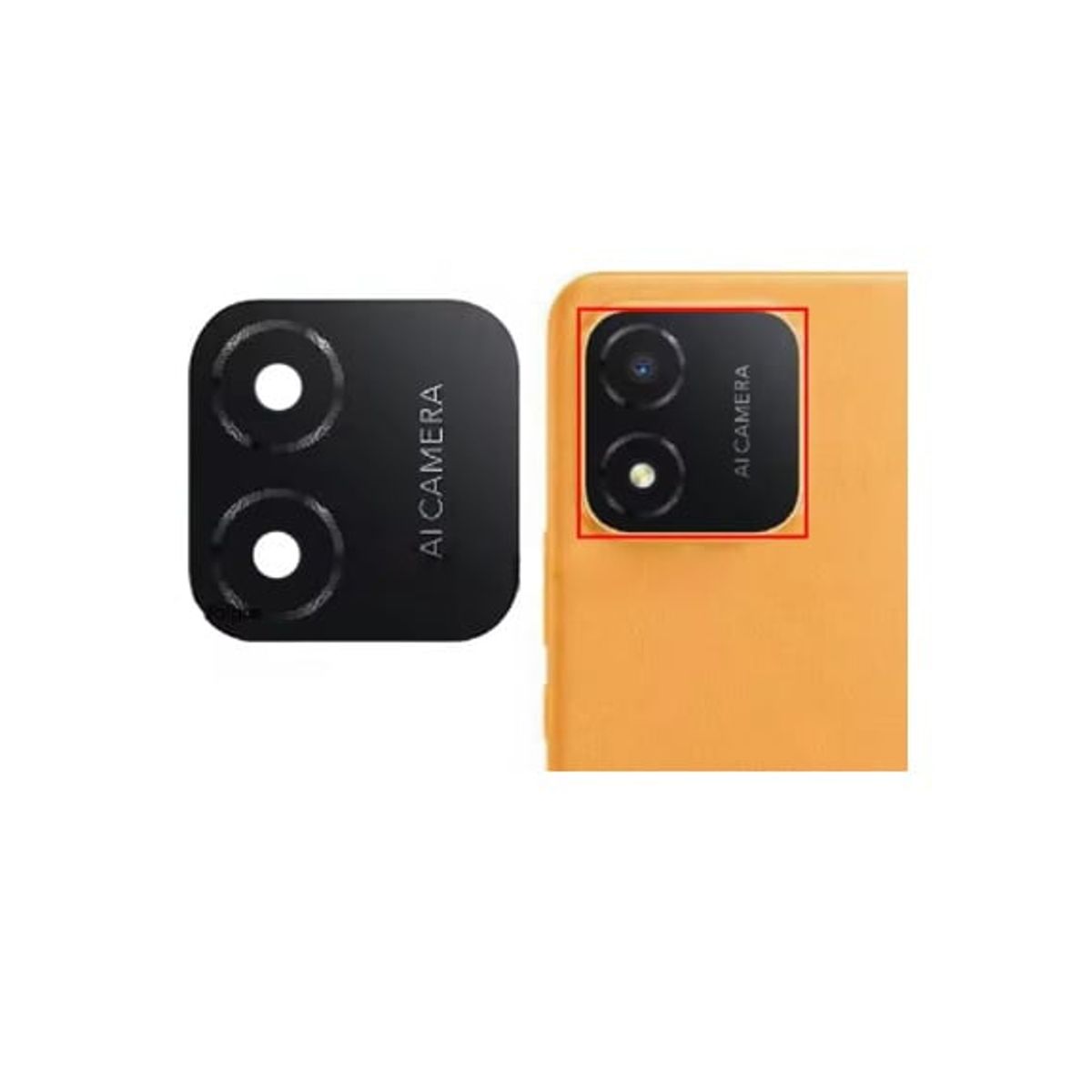 GENERICO - Repuesto lente Vidrio de cámara Honor X5 2023