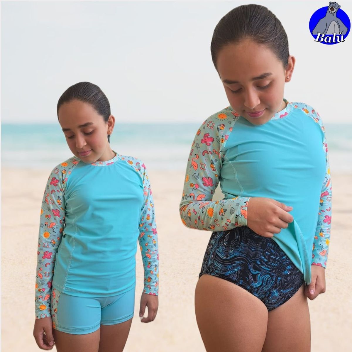 GENERICO - Polo de baño manga larga