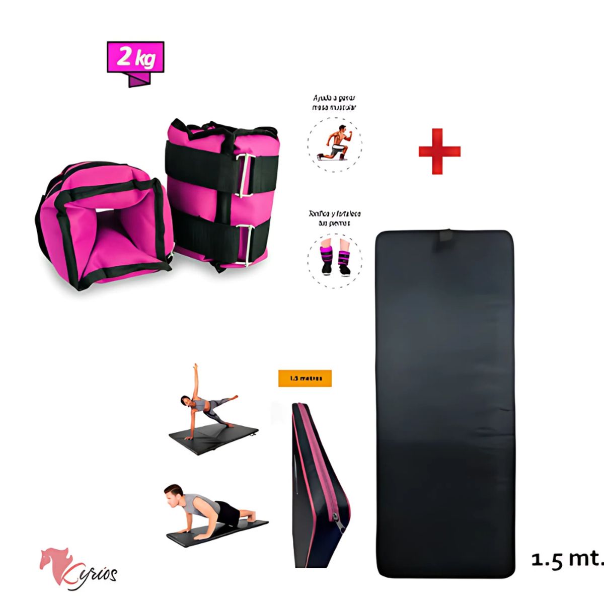 NACIONAL - Tobilleras De Peso y Colchoneta