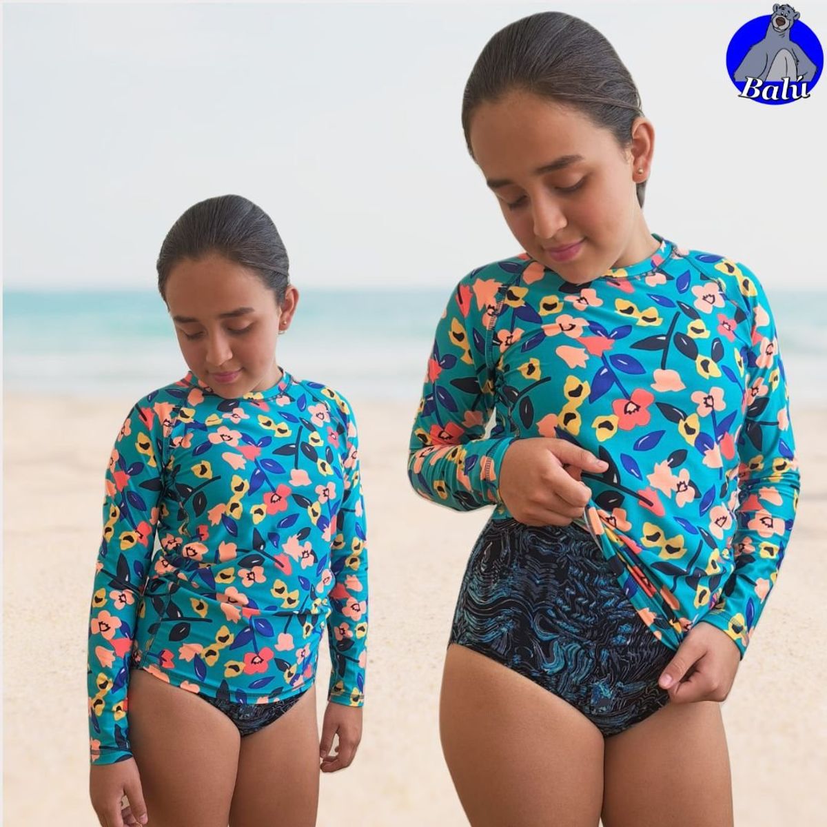 GENERICO - Polo de baño manga larga