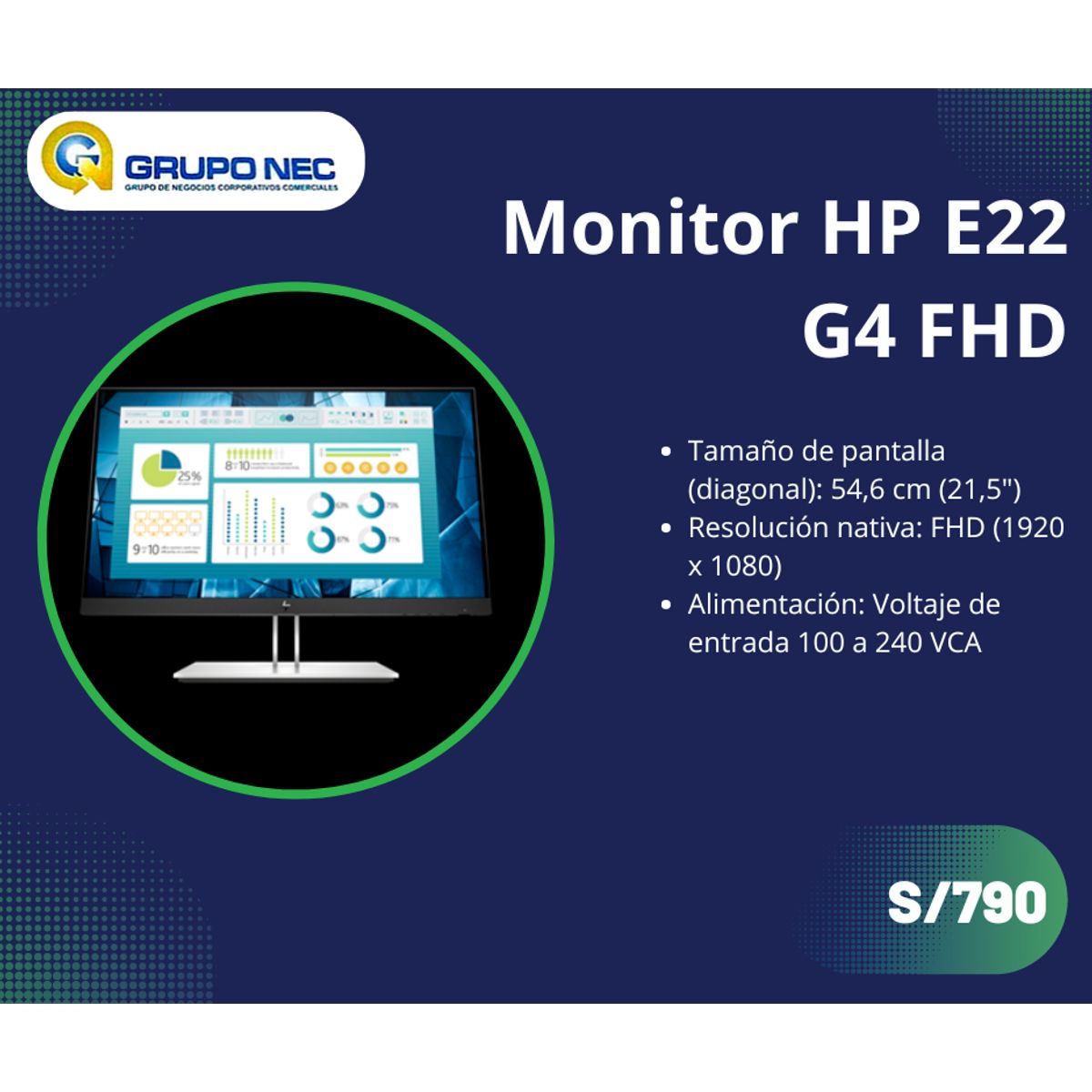 HP - Monitor HP E22 G4 FHD