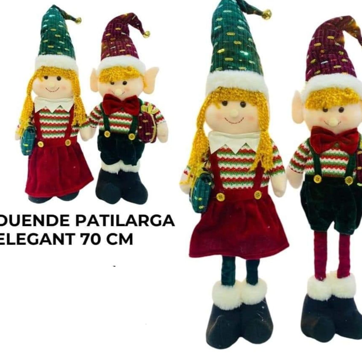 GENERICO - DUENDE PATILARGA ELEGANT 70CM / PACK DE 2