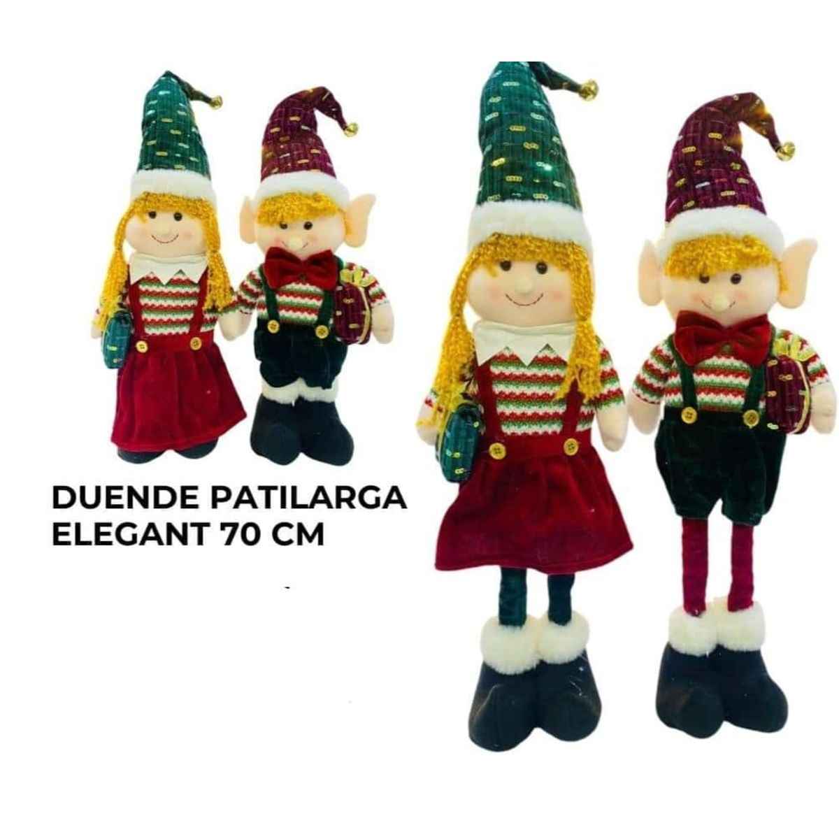 GENERICO - DUENDE PATILARGA ELEGANT 70CM / PACK DE 2