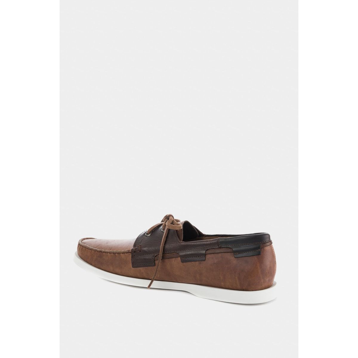 VELEZ - Vélez Zapatos Cordón De Cuero Contrastes Canela