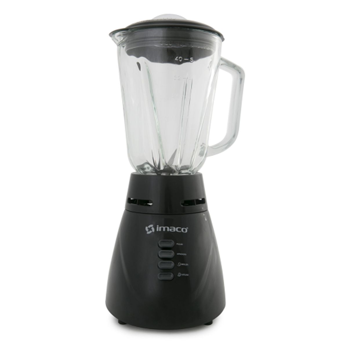 IMACO - Licuadora Imaco 125L cVaso de Vidrio BL4125VN  Negro