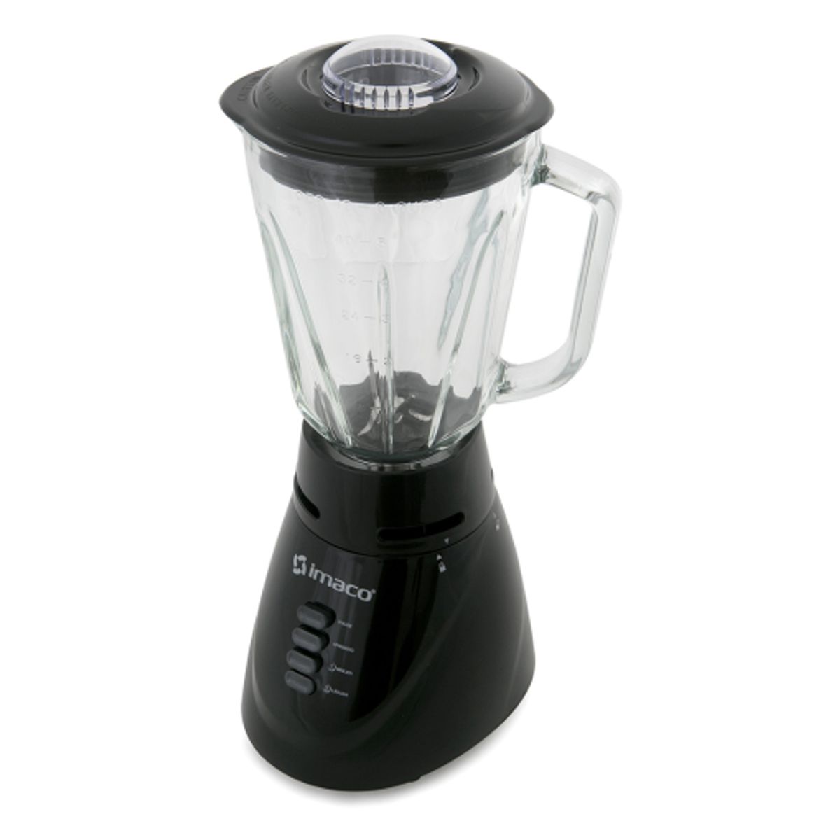 IMACO - Licuadora Imaco 125L cVaso de Vidrio BL4125VN  Negro