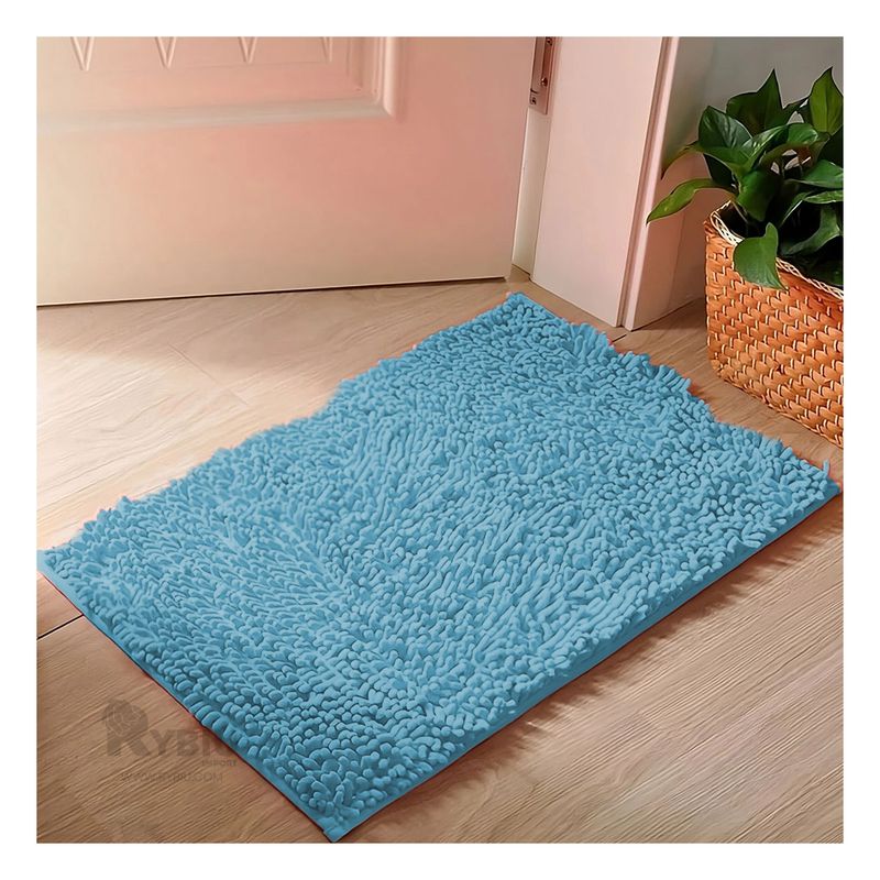 RYBIU IMPORT - Alfombra Ideal en Tono Celeste Y+Envoltorio de Regalo
