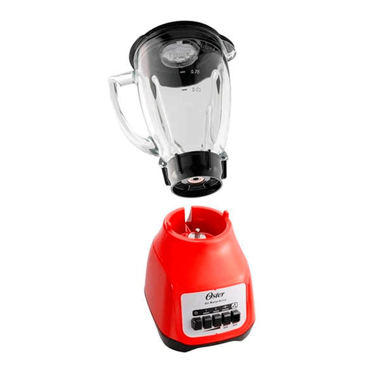 OSTER - Licuadora Oster de 1.5L con 550 watts – Rojo Kaliman BLSTKAG RPB 053