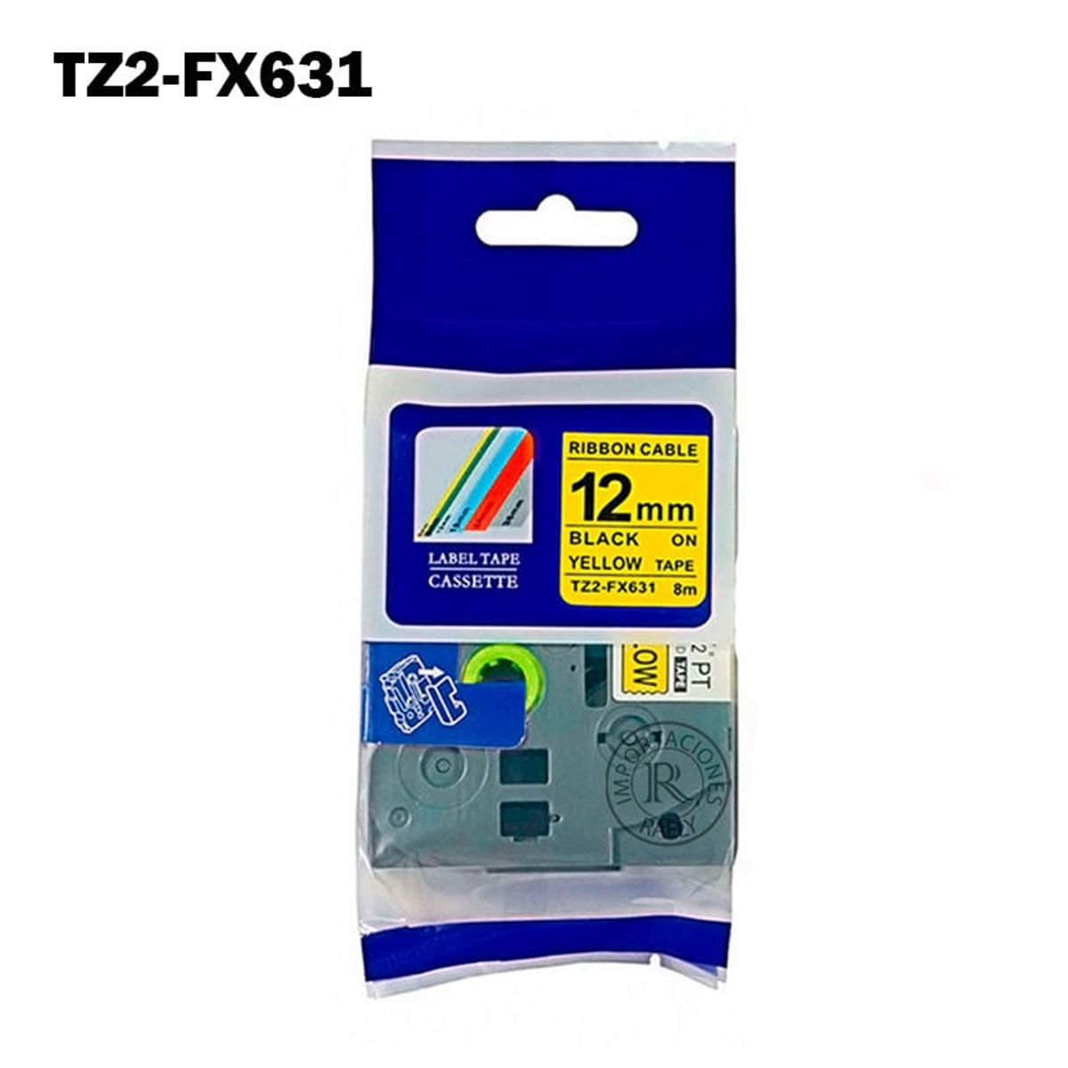 GENERICO - TZ2-FX631  Cinta Compatible Brother Flexible TZE-FX631 18MM