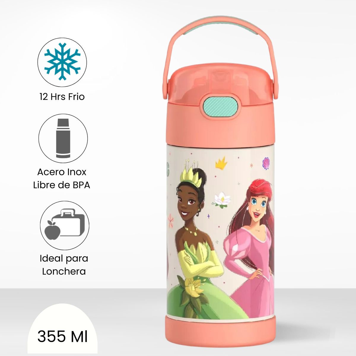 THERMOS - Tomatodo Térmico para Niña Funtainer 355ml Princess