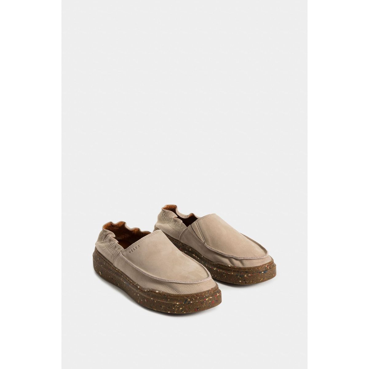 VELEZ - Vélez Mocasines Malta Cuero Hombre resorte al Talón Arena