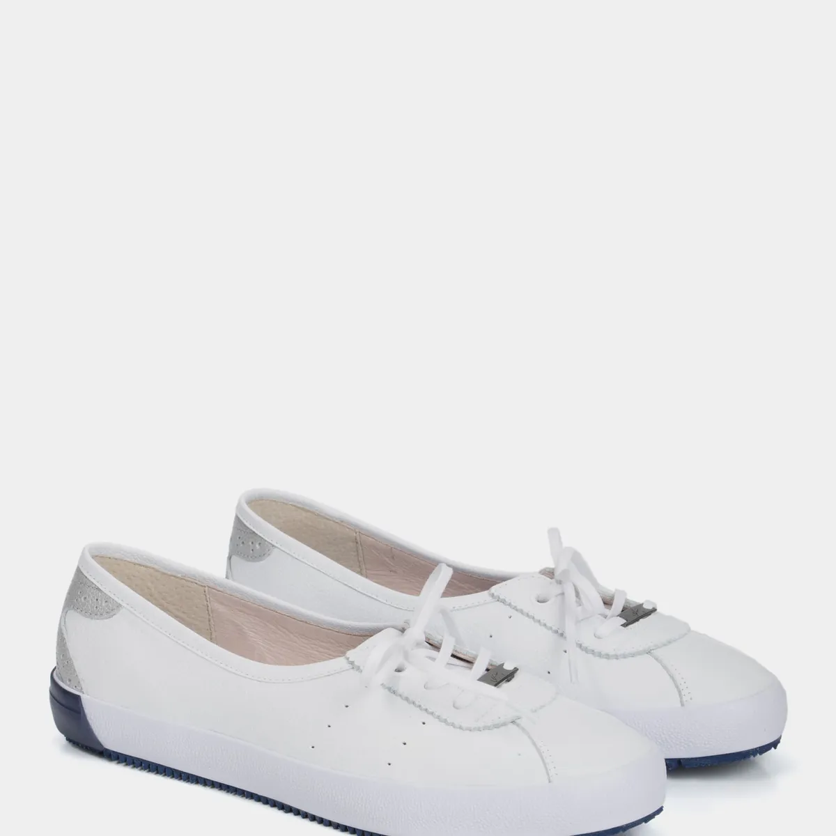 Velez - Vélez Tenis Planos Atenas De Cuero Para Mujer Casual Blanco