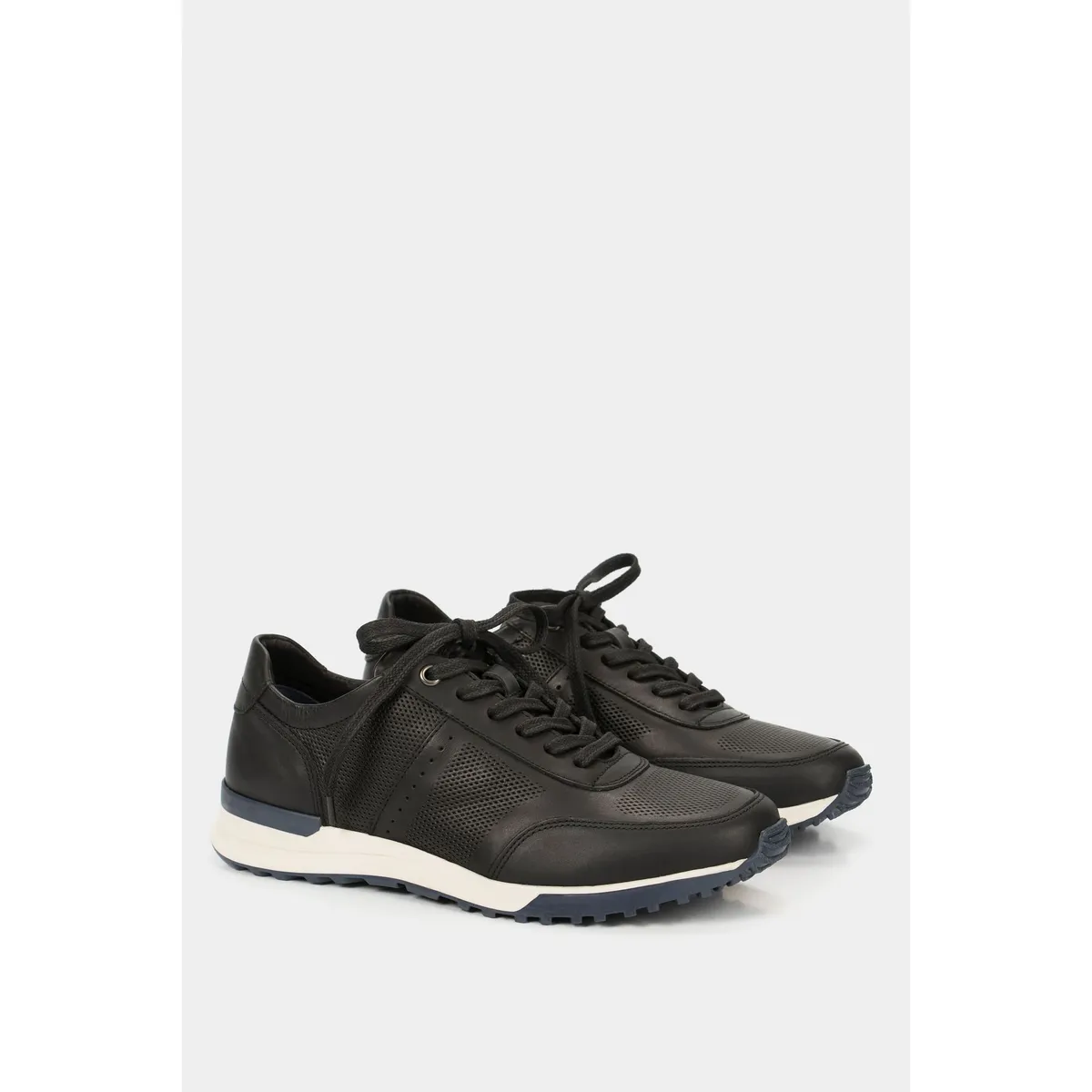 VELEZ - Vélez Tenis vuelos De Cuero Para Hombre Texturas Negro