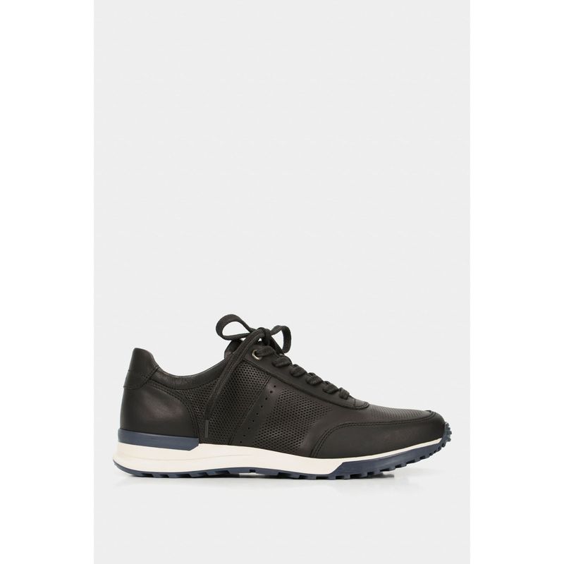 VELEZ - Vélez Tenis vuelos De Cuero Para Hombre Texturas Negro