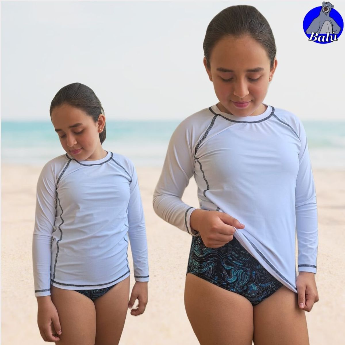 GENERICO - Polo de baño manga larga