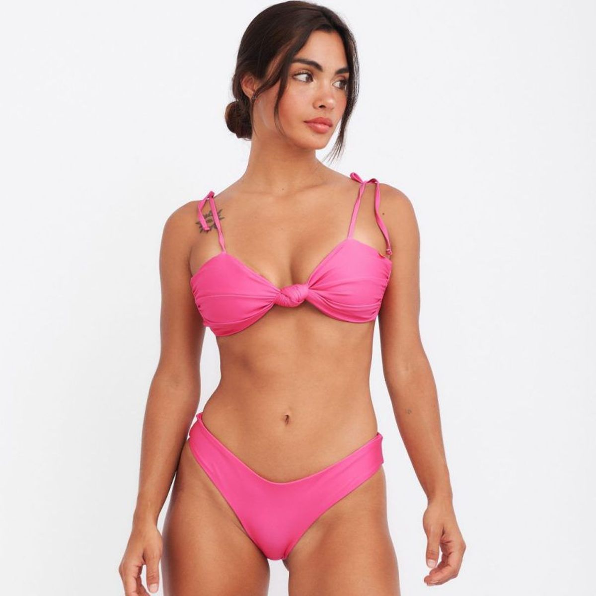 PURPURATTA - BIKINI BOTTOM HUALI COLOR ENTERO