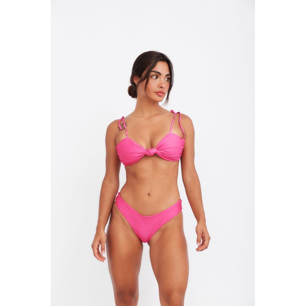 PURPURATTA - BIKINI BOTTOM HUALI COLOR ENTERO