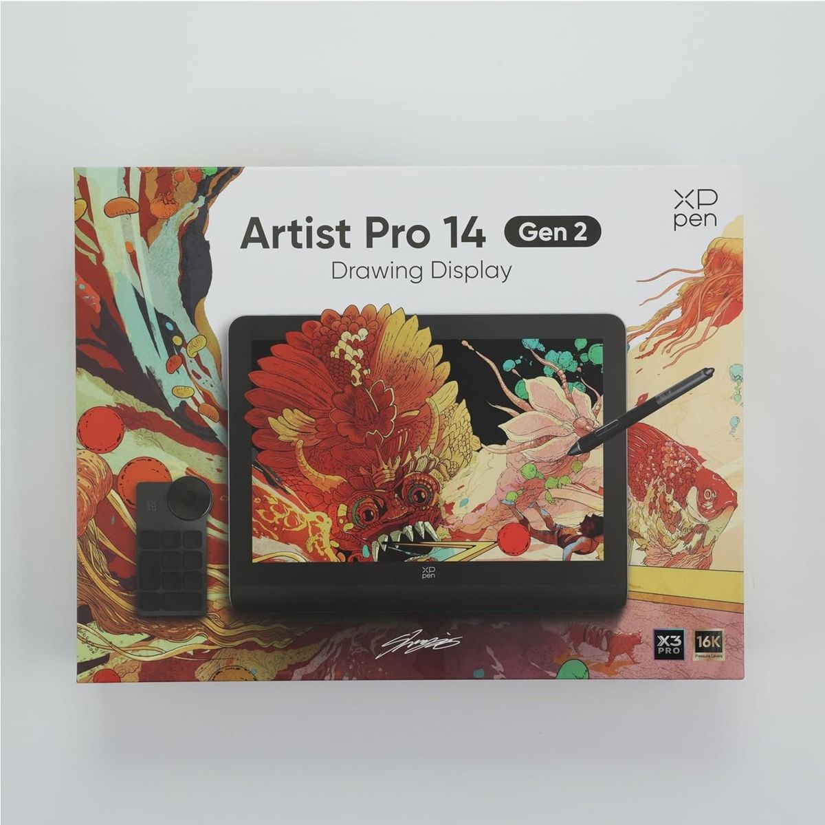 XP PEN - Pantalla interactiva XP-PEN Artist Pro 14 Gen2 14" FHD, Precision 16K, Lapis X3 Pro