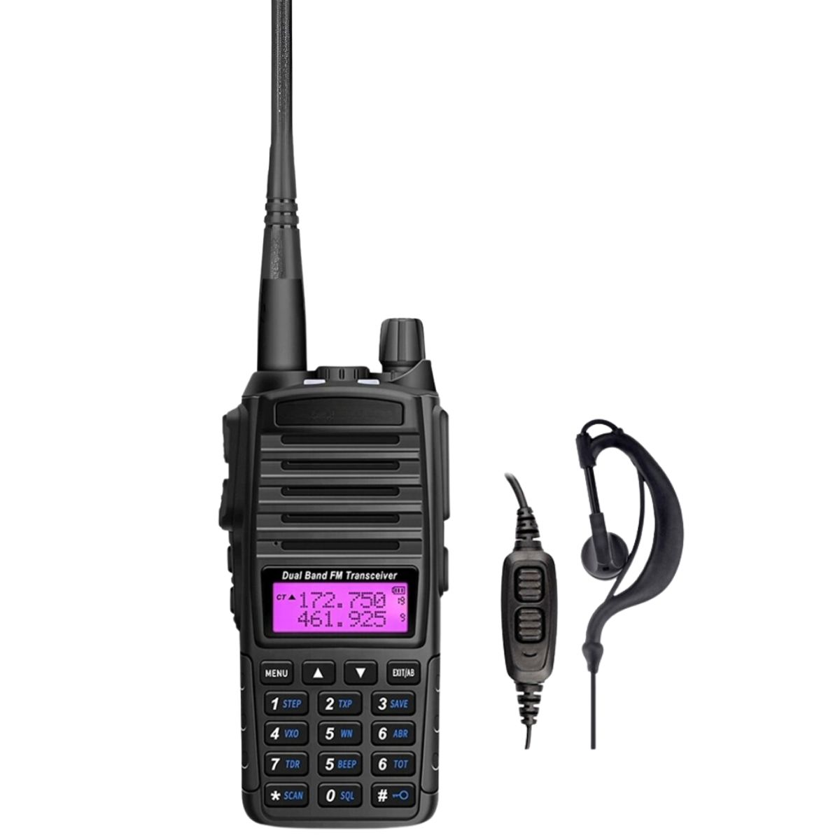 SEISA - Walkie Talkie con Radio FM 2 Vías 128 Canales Alcance 1-3 km
