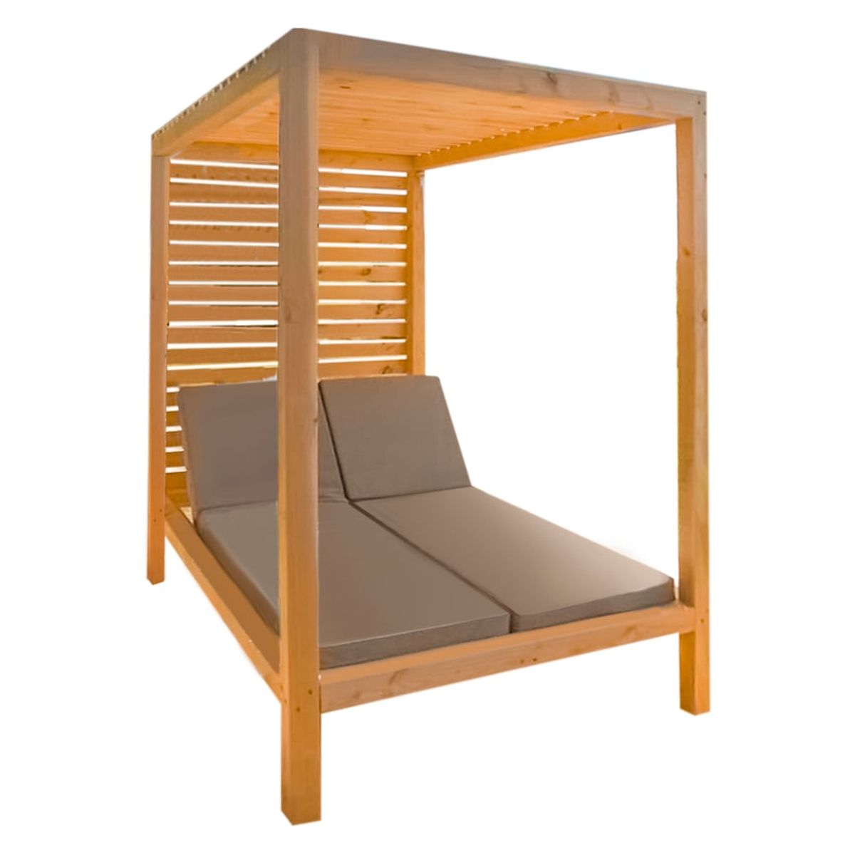 MOVENDA - Reposera de Piscina con techo Emperador Movenda