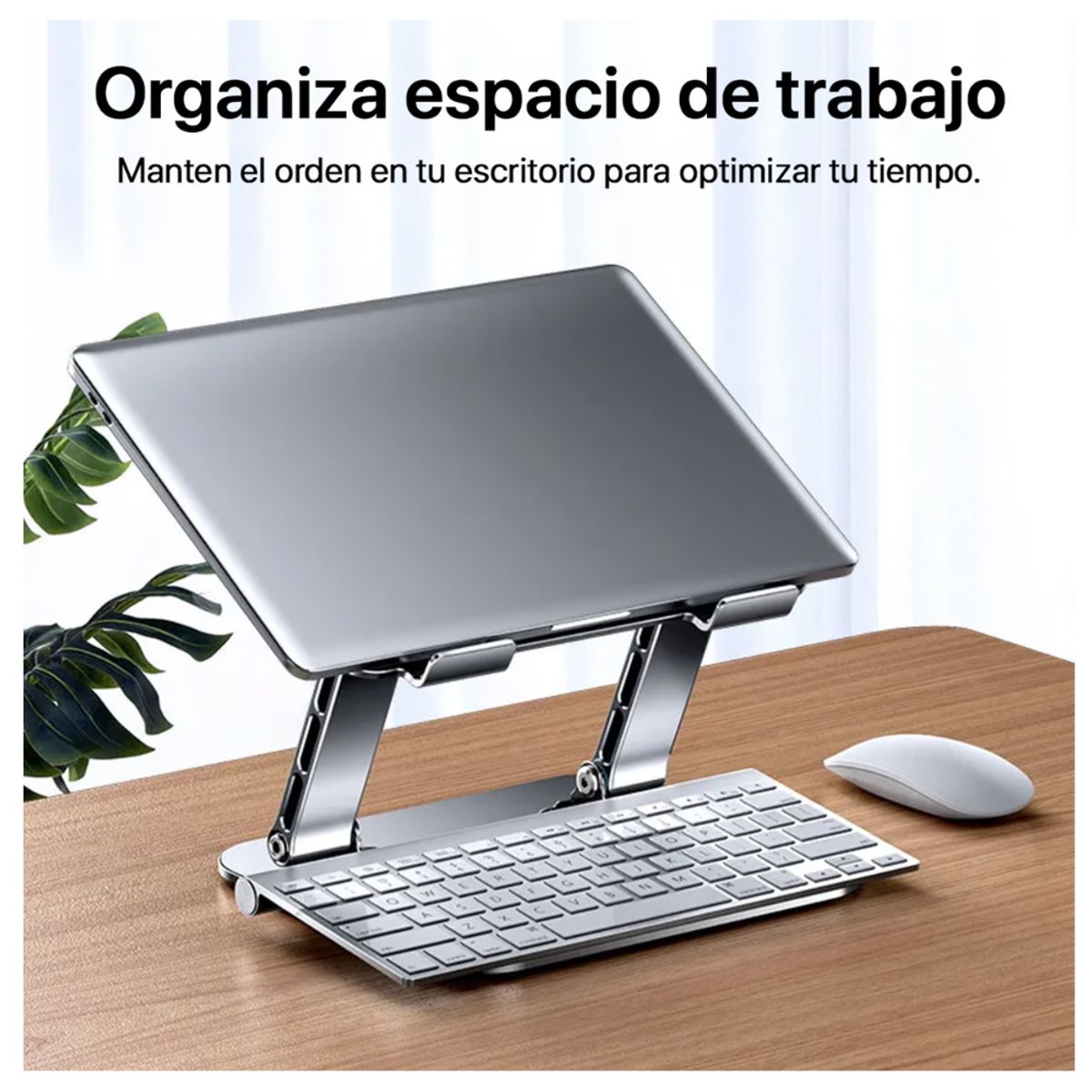 SEISA - Soporte Base Laptop Tablet para escritorio Mesa Plegable de Metal