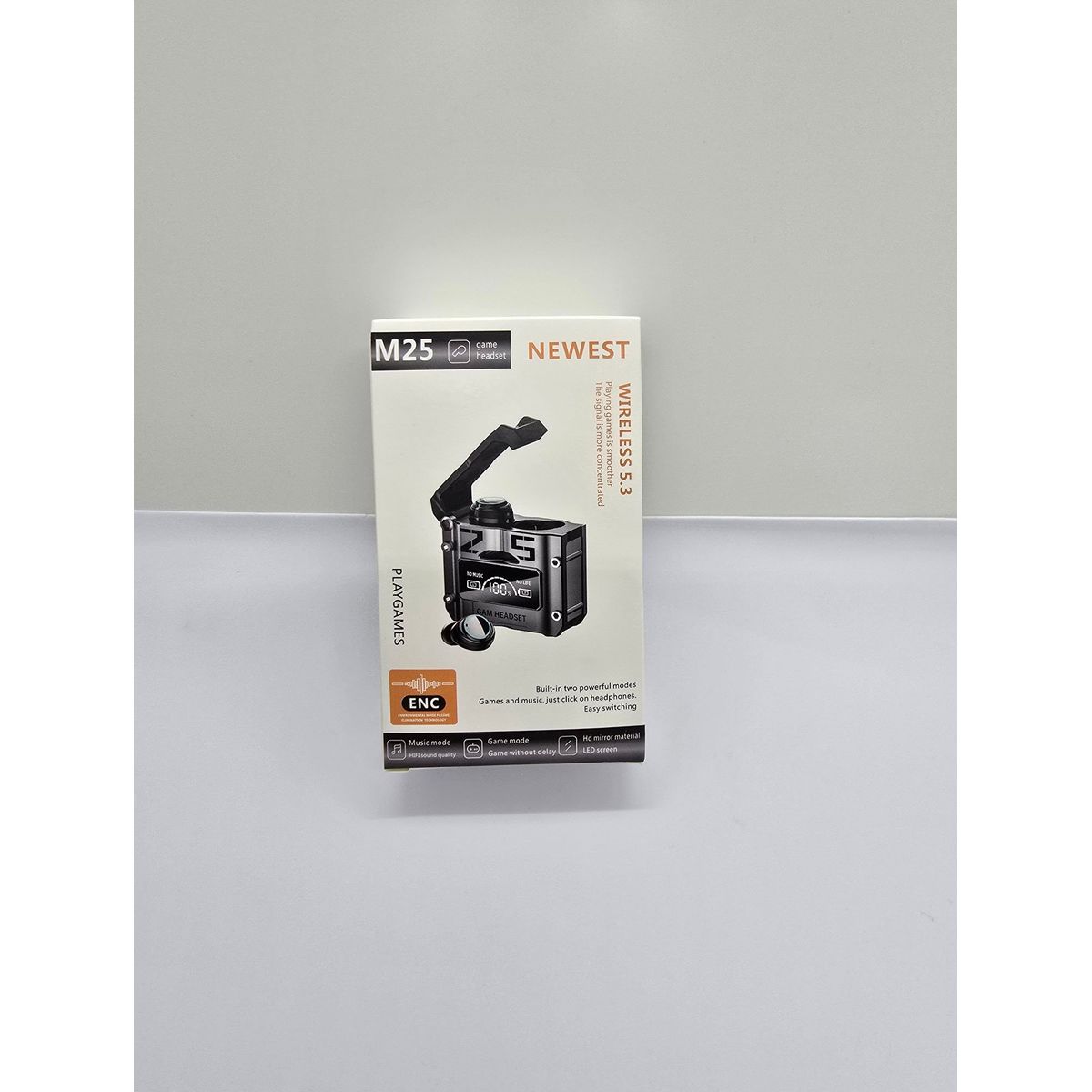 GENERICO - AUDIFONO BT M25 V53 NEGRO+POWER BANK