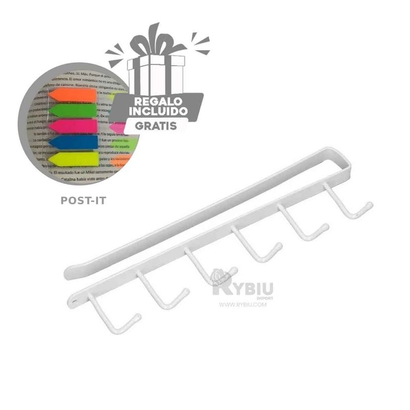 RYBIU IMPORT - Colgador para Almacenar Tazas en Blanco Y+Gift Stickers