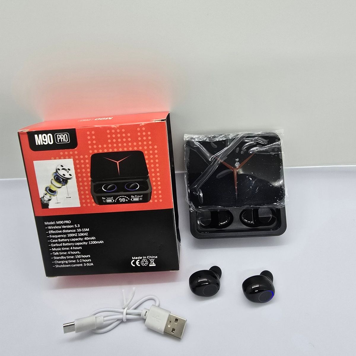 GENERICO - AUDIFONO BT M90 PRO V53 NEGRO