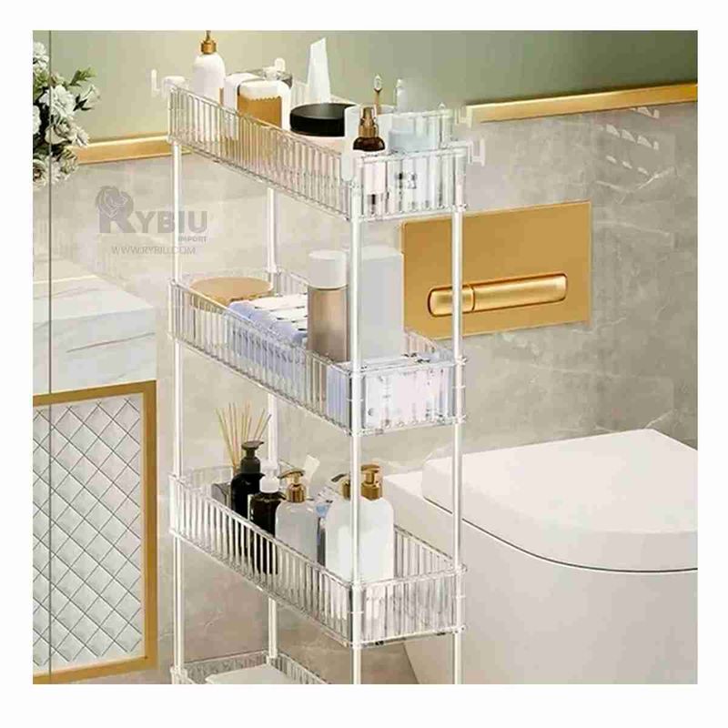 RYBIU IMPORT - Carrito Funcional para Baño de Acrilico Y+Regalo Agendita