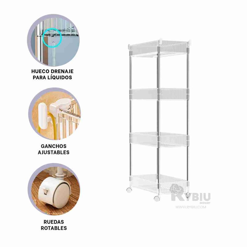 RYBIU IMPORT - Organizador para Hogar en Acrilico Y+Post-it Adhesivos