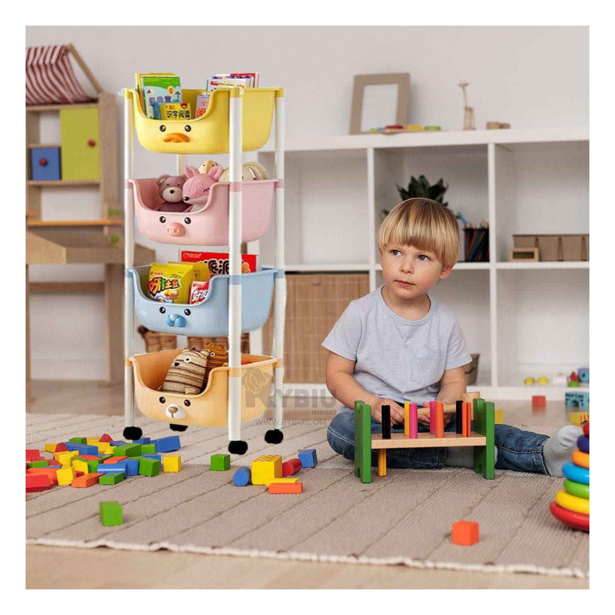 GENERICO - Repisa Ordenada de Personajes Multicolor Y+Gift MiniAgenda