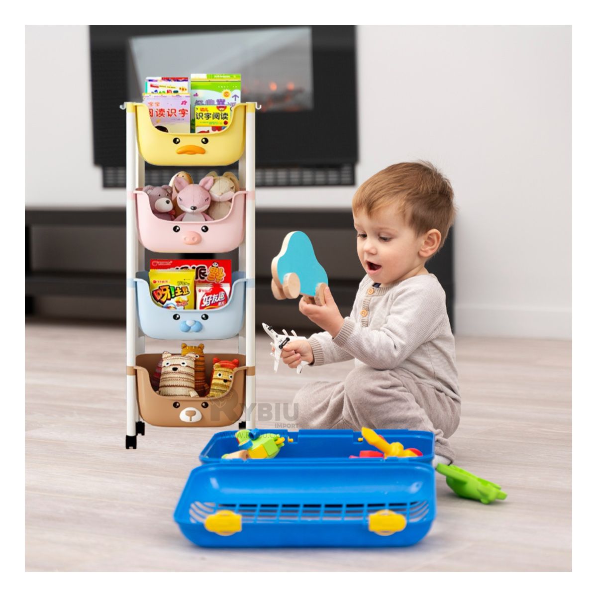 GENERICO - Repisa Espacioso de Personsajes Multicolor Y+Gift Stickers