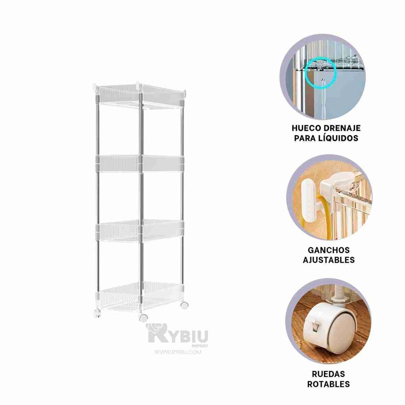 GENERICO - Organizador Estetico de Baño Acrilico Y+Regalo Agendita